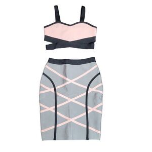 Bella Leah Bandage Top and Skirt Set